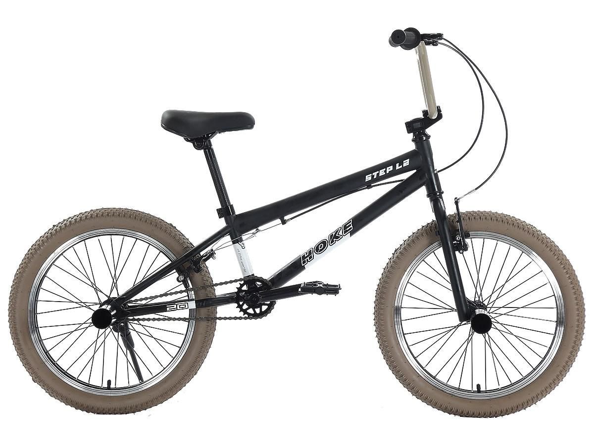 HOKE BMX Step L2 матовый чёрный Стальная рама, Тормоза U-Brake задний  V-Brake передний, втулки на промподшипниках